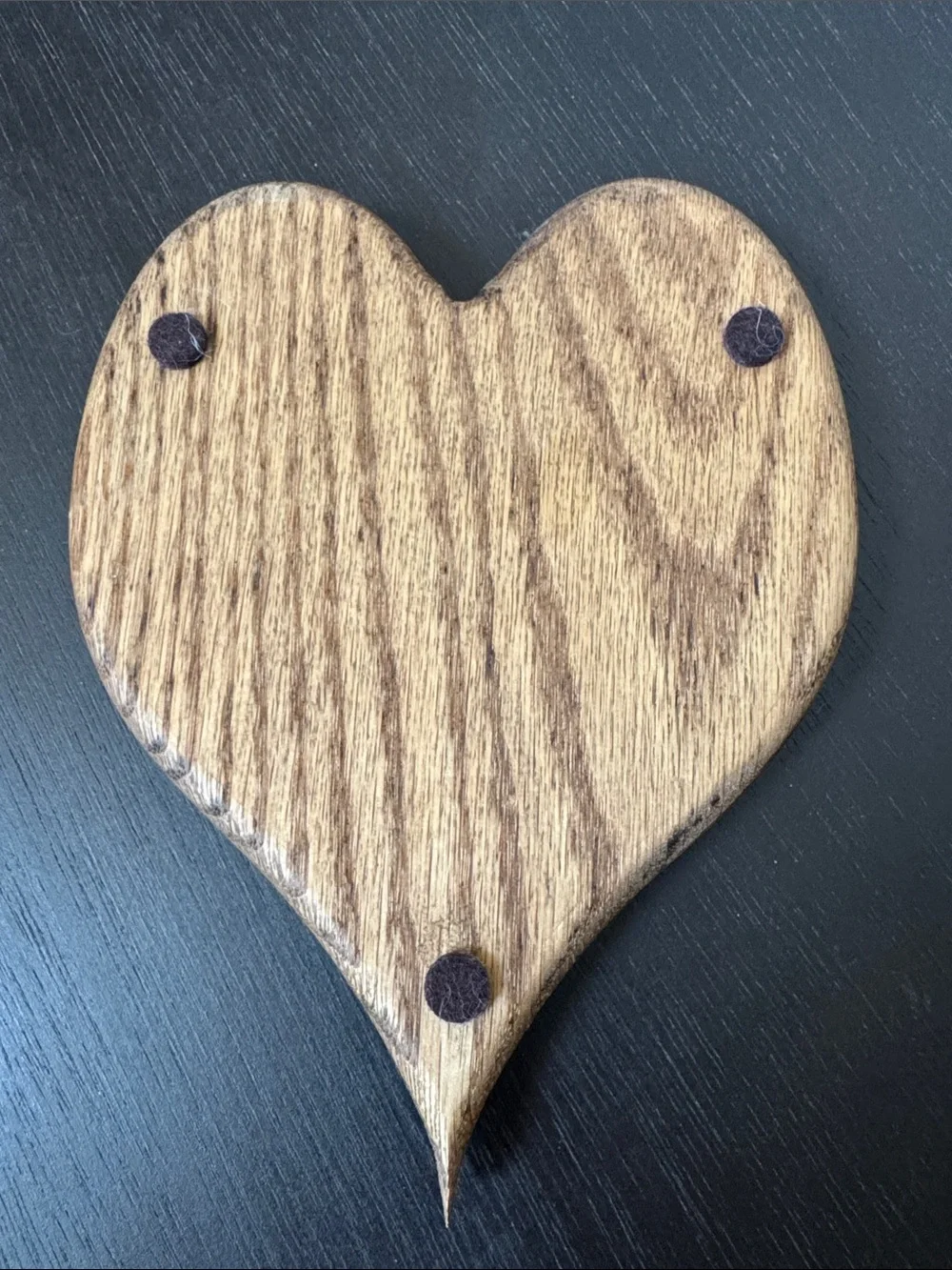 Hand-Carved Wooden Heart Trinket Dish - Walnut